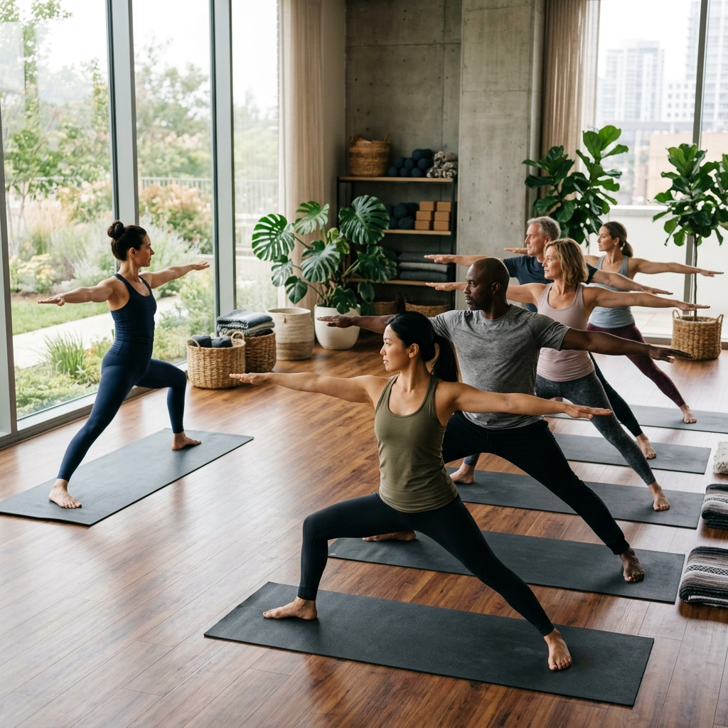 Yoga or group fitness